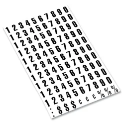 MasterVision 0.75 in. Numbers Interchangeable Magnetic Board Accessories - Black