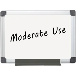 MasterVision 24 in. x 36 in. Aluminum Frame Value Melamine Dry Erase Board - White