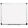 MasterVision 24 in. x 36 in. Aluminum Frame Porcelain Value Dry Erase Board - White
