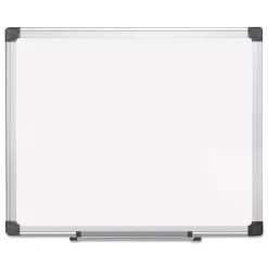 MasterVision 24 in. x 36 in. Aluminum Frame Porcelain Value Dry Erase Board - White