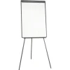 MasterVision 22.5 in. x 42 in. Basic Tripod Melamine Presentation Easel - White/Black