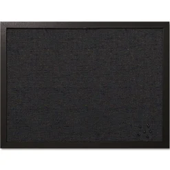 MasterVision 24 in. x 18 in. Designer Fabric Bulletin Board - Black