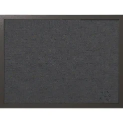 MasterVision 24 in. x 18 in. Designer Fabric Bulletin Board - Black