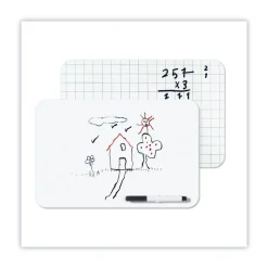 MasterVision 11.88 in. x 8.25 in. Dry Erase Lap Board - White Surface