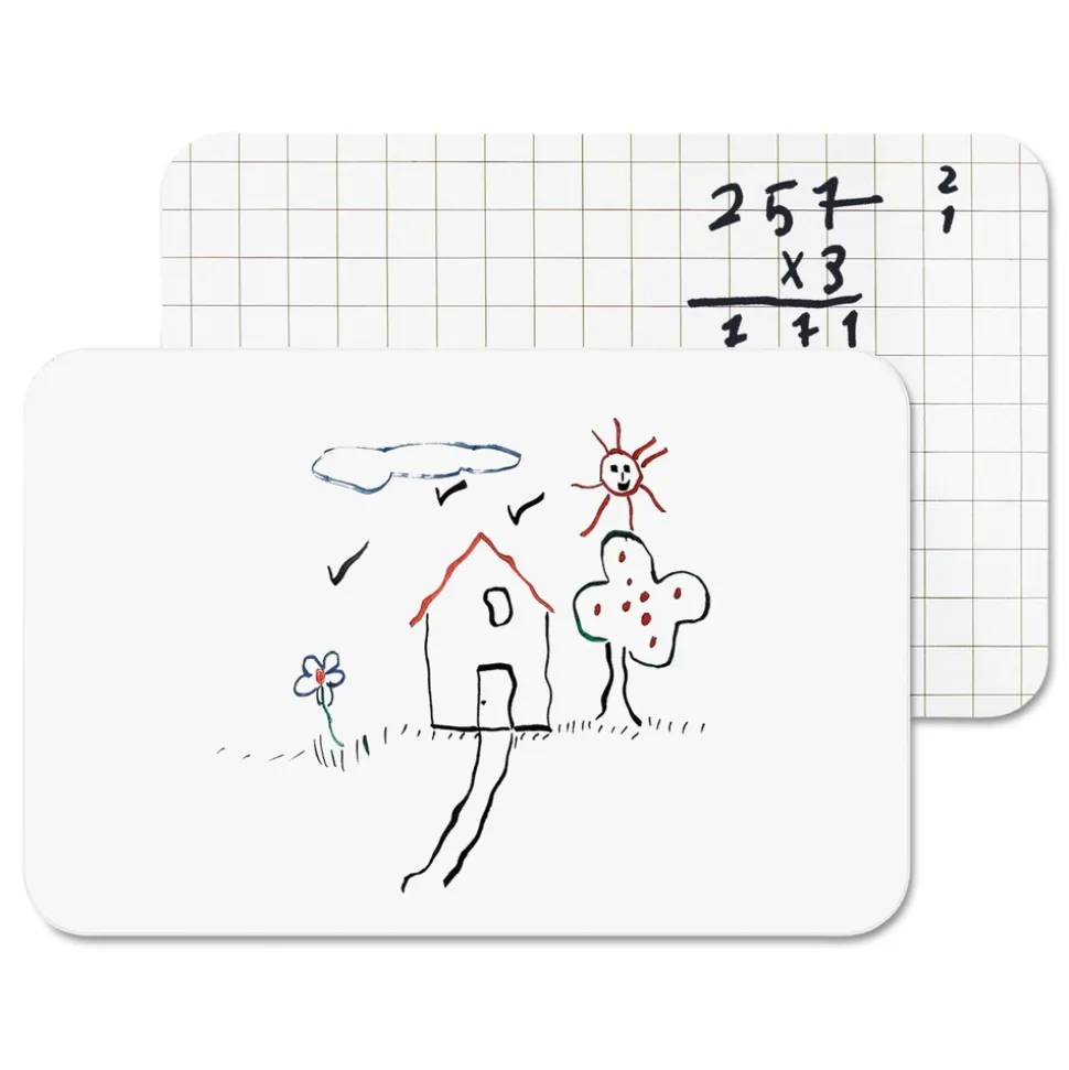 MasterVision 11.88 in. x 8.25 in. Dry Erase Lap Board - White Surface