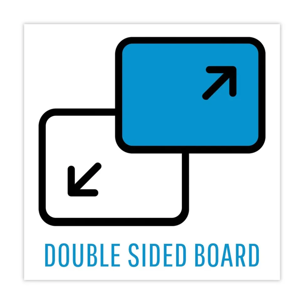 MasterVision 11.88 in. x 8.25 in. Dry Erase Lap Board - White Surface