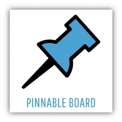 MasterVision 24 in. x 18 in. Gray MDF Wood Frame Designer Combo Fabric Bulletin/Dry Erase Board - Multicolor/Gray