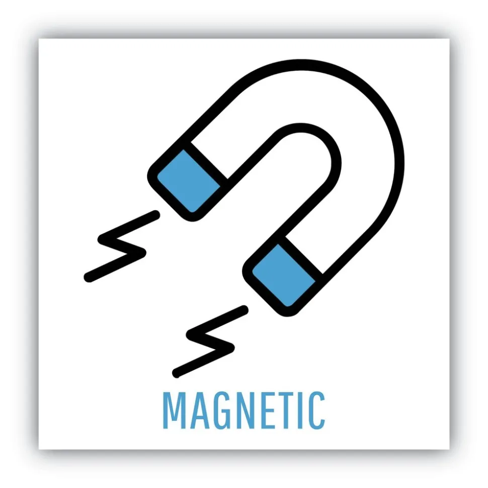 MasterVision 24 in. x 18 in. Gray MDF Wood Frame Designer Combo Fabric Bulletin/Dry Erase Board - Multicolor/Gray