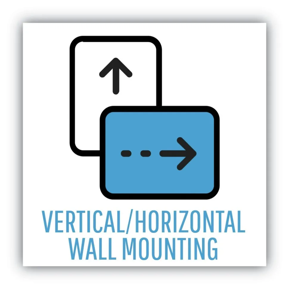 MasterVision 24 in. x 18 in. Gray MDF Wood Frame Designer Combo Fabric Bulletin/Dry Erase Board - Multicolor/Gray