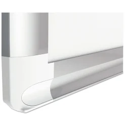 MasterVision 36 in. x 24 in. Gridded Magnetic Steel Dry Erase Project Planning Board - White Surface, Satin Aluminum Frame