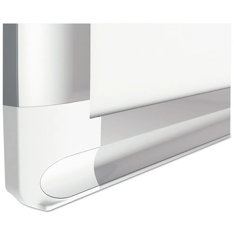 MasterVision 36 in. x 24 in. Gridded Magnetic Steel Dry Erase Project Planning Board - White Surface, Satin Aluminum Frame