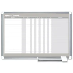 MasterVision 36 in. x 24 in. In-Out Magnetic Dry Erase Board - Silver Frame