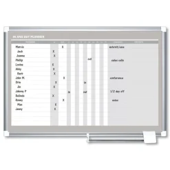 MasterVision 36 in. x 24 in. In-Out Magnetic Dry Erase Board - Silver Frame