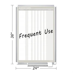 MasterVision 24 in. x 36 in. In-Out Magnetic Dry Erase Board - Silver Frame