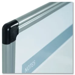 MasterVision 24 in. x 18 in. 3-in-1 Monthly Planning/Scheduling Calendar Planner Board - Tan/White/Blue Surface/Satin Aluminum Frame