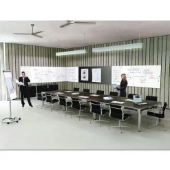 MasterVision 29-1/2 in. x 45 in. Magnetic Dry Erase Tile Board - White