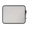 MasterVision 11 in. x 14 in. Magnetic Dry Erase Board - White Surface, Black Plastic Frame
