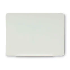 MasterVision 36 in. x 24 in. Magnetic Glass Dry Erase Board - Opaque White