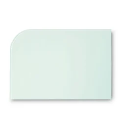 MasterVision 36 in. x 24 in. Magnetic Glass Dry Erase Board - Opaque White