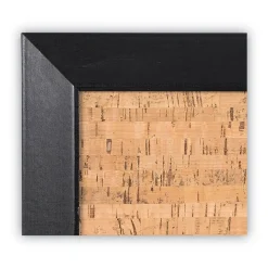 MasterVision 36 in. x 24 in. Natural Cork Bulletin Board - Tan Surface/Black Wood Frame