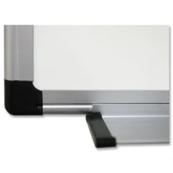 MasterVision 36 in. x 48 in. Porcelain Value Dry Erase Board - White Surface/Satin Aluminum Frame