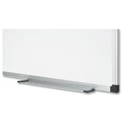 MasterVision 36 in. x 48 in. Porcelain Value Dry Erase Board - White Surface/Satin Aluminum Frame