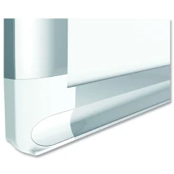 MasterVision 48 in. x 36 in. Ruled Magnetic Steel Dry Erase Planning Board - White Surface/Satin Aluminum Frame