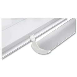 MasterVision 48 in. x 36 in. Ruled Magnetic Steel Dry Erase Planning Board - White Surface/Satin Aluminum Frame