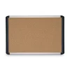 MasterVision 48 in. x 36 in. Tech Cork Board - Tan Surface, Silver/Black Aluminum Frame