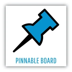 MasterVision 48 in. x 36 in. Tech Cork Board - Tan Surface, Silver/Black Aluminum Frame