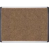 MasterVision 36 in. x 24 in. Tech Cork Board - Tan Surface/Silver/Black Aluminum Frame