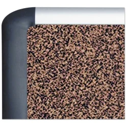 MasterVision 36 in. x 24 in. Tech Cork Board - Tan Surface/Silver/Black Aluminum Frame