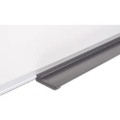 MasterVision 48 in. x 36 in. Value Lacquered Steel Magnetic Dry Erase Board - White Surface/Satin Aluminum Frame