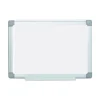 MasterVision Earth Silver 24 in. x 18 in. Easy Clean Dry Erase Boards - White Surface/Satin Aluminum Frame