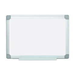 MasterVision Earth Silver 24 in. x 18 in. Easy Clean Dry Erase Boards - White Surface/Satin Aluminum Frame