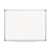 MasterVision Earth Silver 36 in. x 24 in. Easy Clean Dry Erase Boards - White Surface/Satin Aluminum Frame