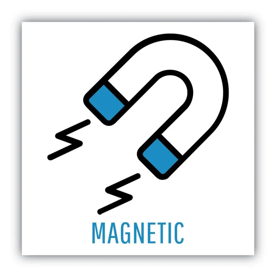 MasterVision Lago 48 in. x 36 in. Magnetic Glass Dry Erase Board - Opaque White