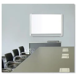 MasterVision Magnetic Gold Ultra 48 in. x 36 in. Dry Erase Boards - White Surface/White/Natural Aluminum Frame