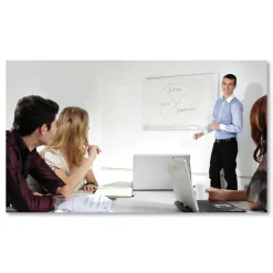 MasterVision Magnetic Gold Ultra 48 in. x 36 in. Dry Erase Boards - White Surface/White/Natural Aluminum Frame