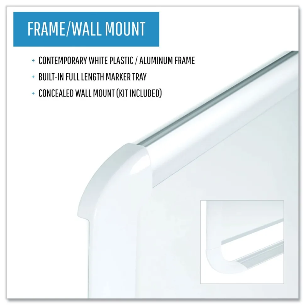 MasterVision Magnetic Gold Ultra 48 in. x 36 in. Dry Erase Boards - White Surface/White/Natural Aluminum Frame