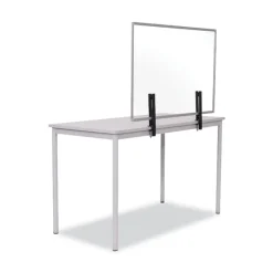 MasterVision Protector Series 35.4 in. x 0.16 in. x 23.6 in. Glass Aluminum Desktop Divider - Clear (1/Carton)