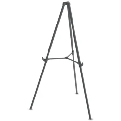 MasterVision Quantum Heavy Duty 35.62 in. - 61.22 in. Plastic Display Easel - Black