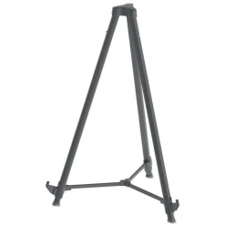 MasterVision Quantum Heavy Duty 35.62 in. - 61.22 in. Plastic Display Easel - Black