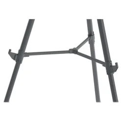 MasterVision Quantum Heavy Duty 35.62 in. - 61.22 in. Plastic Display Easel - Black