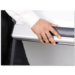 MasterVision Tripod Extension Bar 69 in. to 78 in. High Magnetic Dry-Erase Easel - Black/Silver