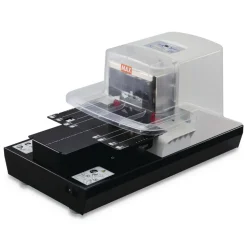 MAX 100-Sheet Capacity Professional Heavy Duty Flat Clinch Stapler - Gray