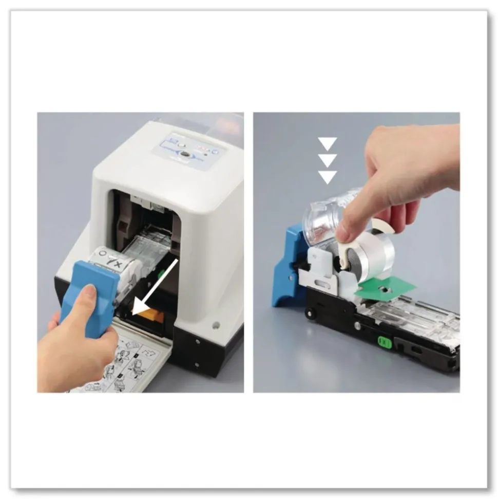 MAX 100-Sheet Capacity Professional Heavy Duty Flat Clinch Stapler - Gray