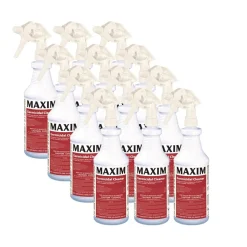 Maxim 32 oz. Bottle Germicidal Cleaner - Lemon Scent (12/Carton)