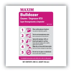 Maxim Bulldozer 32 oz. Safe-to-Ship Cleaner/Degreaser RTU - Lemon Scent (6/Carton)