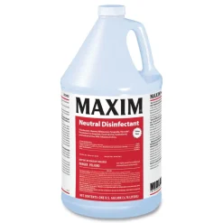 Maxim 1-Gallon Bottle Neutral Disinfectant - Lemon Scent (4/Carton)